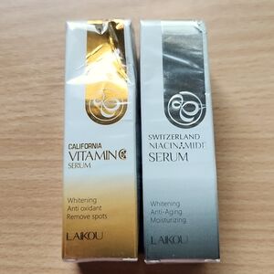 Laikou Switzerland Niacinamide Face Serum & Vitamin C Serum set Of 2